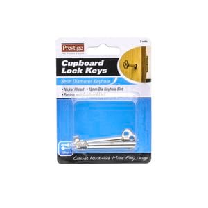 Prestige 6mm Cupboard Lock Key - 2 Pack