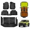 Floor Mats Split Fold Boot Liner for Suzuki Jimny 3-Door Auto Transmission 2018-Onwards All Weather Heavy Duty Cargo Luggage
