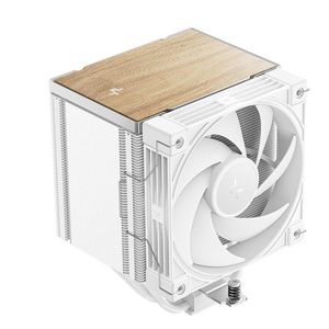 DeepCool AK500 G2 WH Wood Grain Top Cover CPU Cooler, 5 Heat Pipes, 4-pin PWM, Intel LGA1851/1700/1200/115x, AMD AM5/AM4
