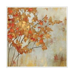 Artey | Golden Foliage - Stretched Canvas - Stretched Canvas - 100 x 100cm