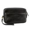 Pierre Cardin s Italian Leather Organizer  Toiletry Travel Black