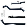 Ignite Exhausts Dpf Back For Toyota Hilux 2.8l Td Gun126r 3" Inch With Straight Pipe Black Aluminised Steel