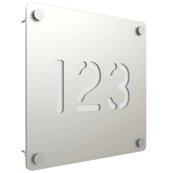 ProtectorAl 280 x 280mm Surfmist ACM Cut Through Custom House Sign