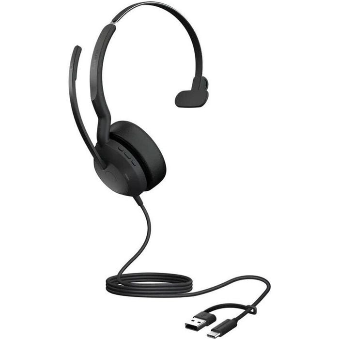 Jabra Evolve2 50 UC USB-C/A Mono Corded Headset