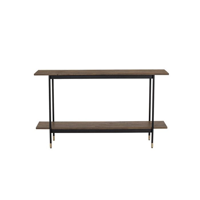 Modern Furniture HAMILTON Console Table Solid Acacia Wood 140cm - Toffee