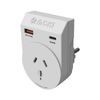 Moki Travel Adaptor Plus Outbound AUS/NZ to EU w/ PD20W Type-C & QC 3.0 USB-A