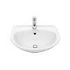 Stylus White Symphony Wall Basin With 1 Tap Hole