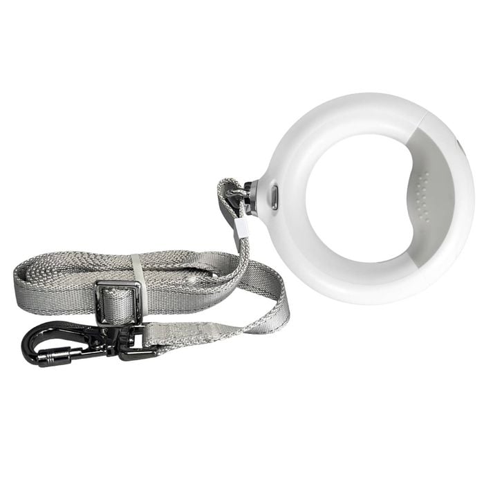 Pawz Rechargable Pet Dog Lead w/ LED 50KG White