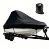 Alpen Outdoor Boat Cover Heavy-Duty 600D UV Resistant and Waterproof Towable Cover