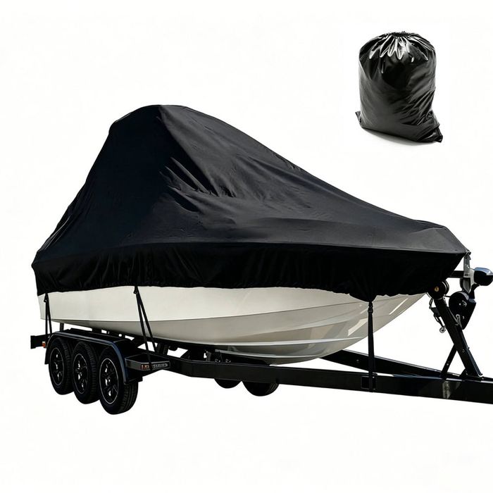 Alpen Outdoor Boat Cover Heavy-Duty 600D UV Resistant and Waterproof Towable Cover