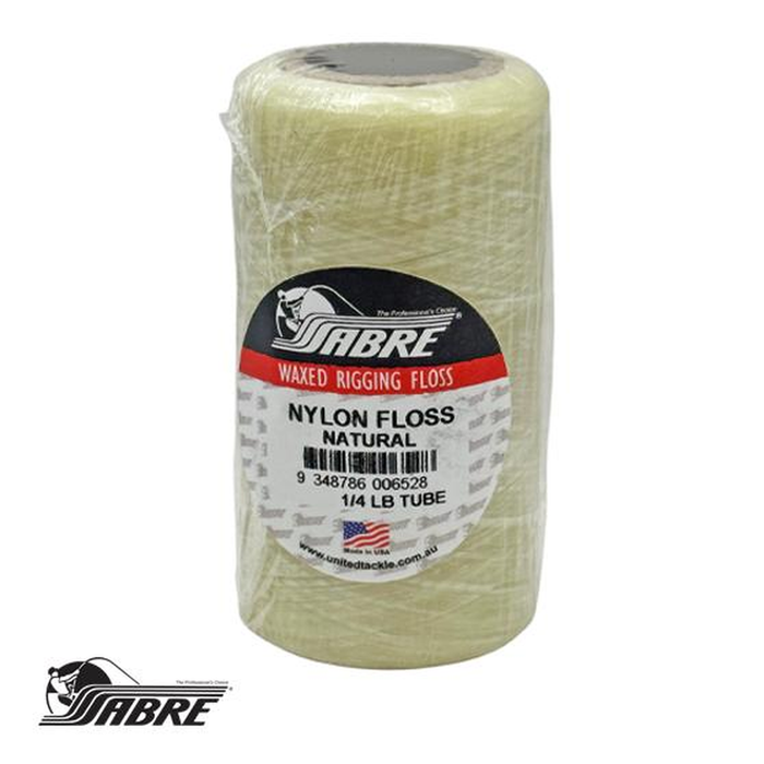 Sabre 1/4lb Waxed Nylon Game Fishing Bait Rigging Floss 70lb