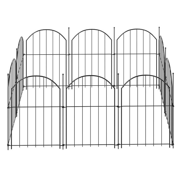 Mountview 10 Pack Steel Garden Border Fence
