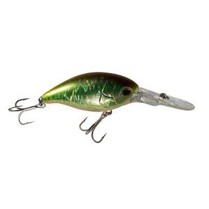 Profishent Chainsaw 65mm Crankbait Hard Body Fishing Lure Gold Olive Orange