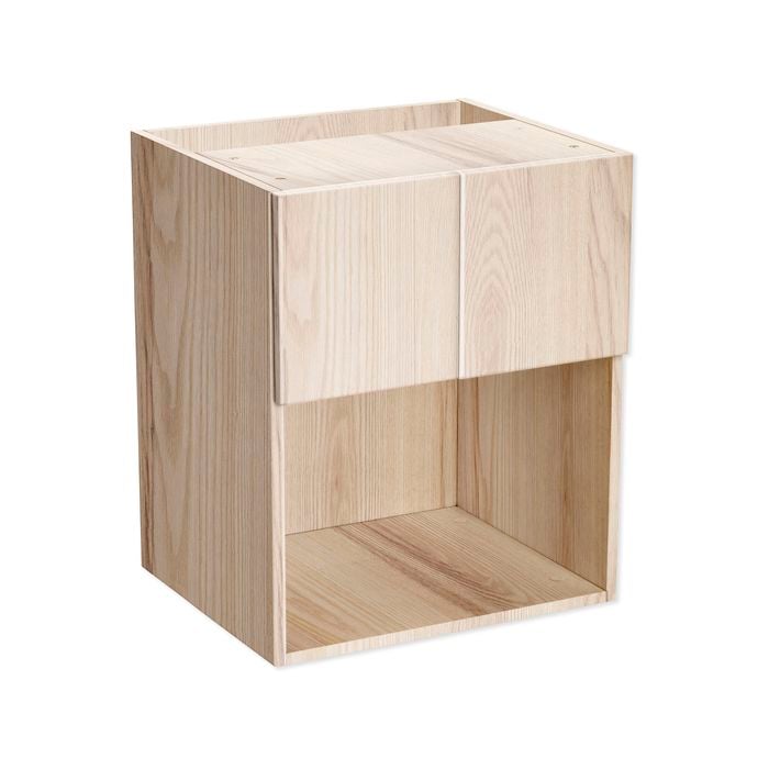 Kaboodle 600mm Ghost Ash Modern Wall Microwave Cabinet