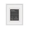 Frames & Hangers Mini Wall Hanging Sleek 21x26cm Postcard Picture Frame White