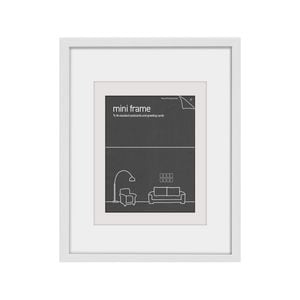 Frames & Hangers Mini Wall Hanging Sleek 21x26cm Postcard Picture Frame White