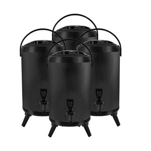 SOGA 4X Stainless Steel Insulated Beverage Dispenser with Tap 16L Black