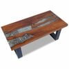 vidaXL Teak Resin Coffee Table Living Room Side Sofa Tea Couch Furniture