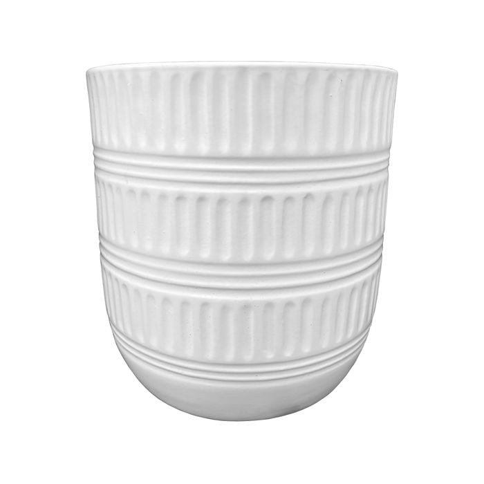 Northcote Pottery 17cm White Leo Ava Egg Pot