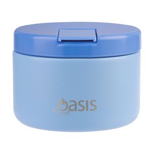 Oasis Stainless Steel Double Wall Insulated Food Flask Blue 300ml