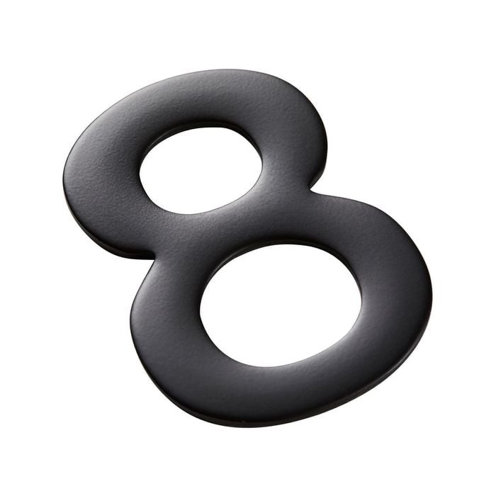 Sandleford 50mm Black Mode Self Adhesive House Number 8