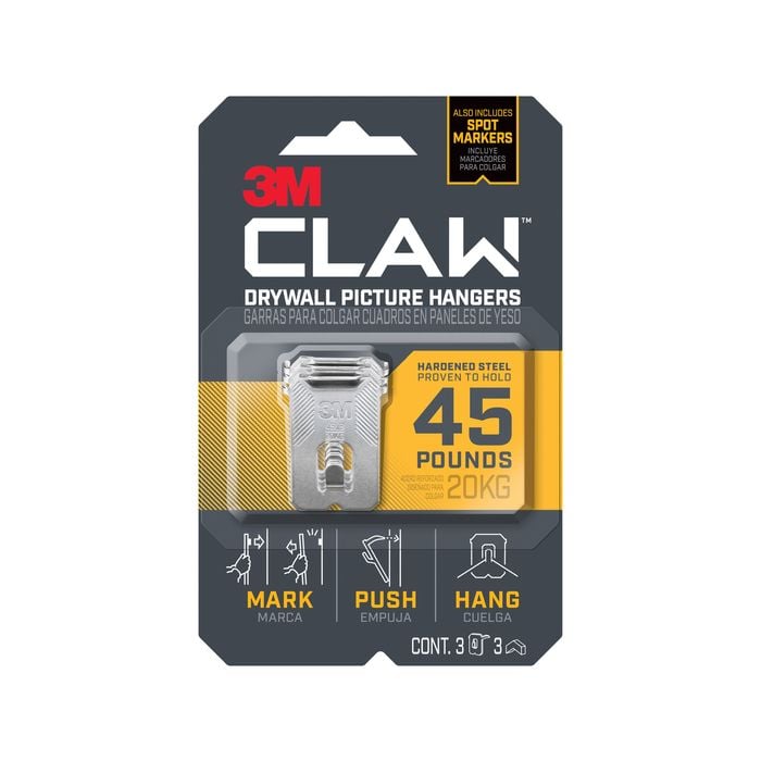 3M Claw 20kg Heavyweight Hanging Solution - 3 Pack 