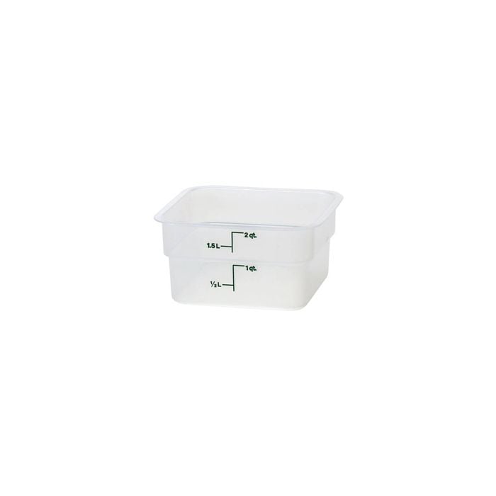 Cambro CamSquare Storage Container Polypropylene Translucent 185x185x100mm / 1.9Lt