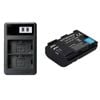 Lp-e6 Battery + Lcd Dual Fast Charger For Canon Eos 80d 70d 60d 7d 6d | Upgraded Capacity | Compatible With Lp-e6n