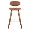 Retro Walnut Bar Chair