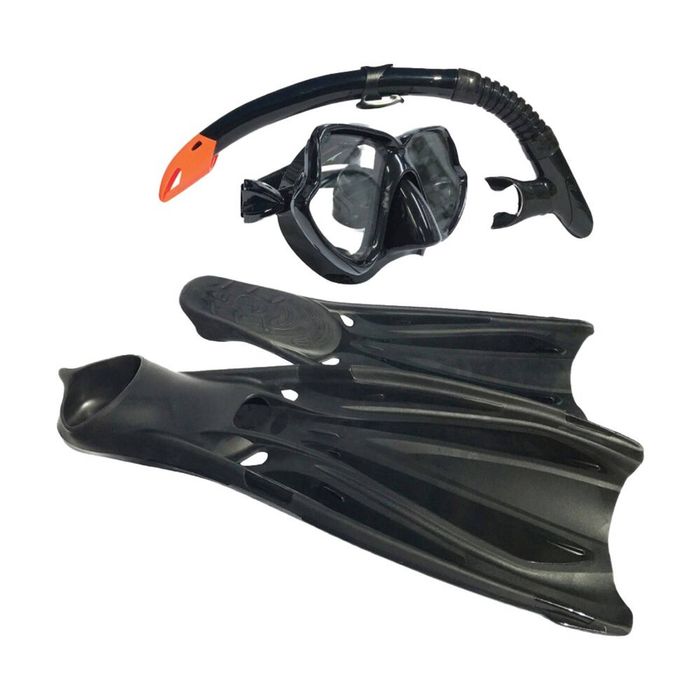Land & Sea Sports Whitsunday Snorkelling Fins Goggles Set Black L Euro 44-45