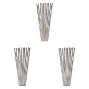 3x 10pc D.Line 22.5cm Reusable Stainless Steel Noodles Chopsticks Cutlery Set