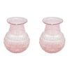 2PK LVD Bud Vase Bubble Glass Home/Lounge Decor Small Gum