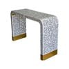 Mother Of Pearl Monochrome Console Table