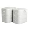 Catzon 2pack Compression Storage Bags 4 Layer Washable Bedding Blanket Organizer-grey