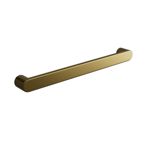 Hotwire 600mm Gold Single Horizontal Round Heated Towel Rail