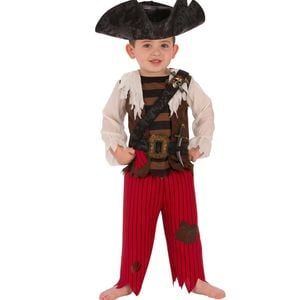 Rubies Pirate Matey Baby/Toddler Dress Up Party Costume Shirt/Pants Set Size 6-8