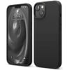 Silicone Phone Case For iPhone 13 Shockproof Microfiber Lining - Black