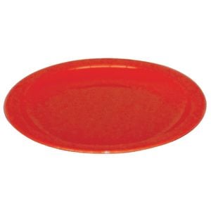 Olympia Kristallon Polypropylene Plates Red Shatterproof 230mm 12 Pack