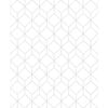 Superfresco Easy 52cm x 10m White / Silver Myrtle Geo Wallpaper - 52cm x 10m