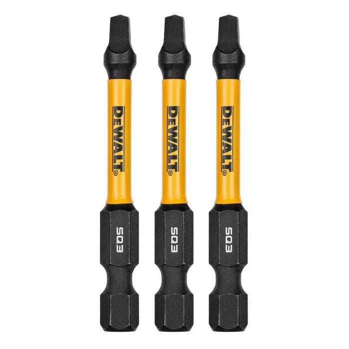 DeWALT FLEXTORQ 57mm SQ3 Screwdriver Bit - 3 Pack 