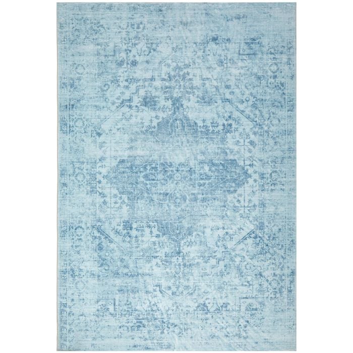 The Rug Connection Jewel Blue 220x150cm - Medium Washable Indoor Floor Rug