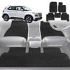 6D Diamond Car Floor Mats for Hyundai Venue 2019-Current-Full Set-Black-Outback GT