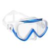 EMSINA Kids Diving Mask 180 Panoramic Swim Mask Anti Fog Tempered Glass Nose Cover Kids Youth Royal Blue