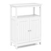 Costway Display Cabinet Floor Storage Organizer White
