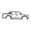 Isuzu D-Max 2025 Silhouette Metal Wall Art