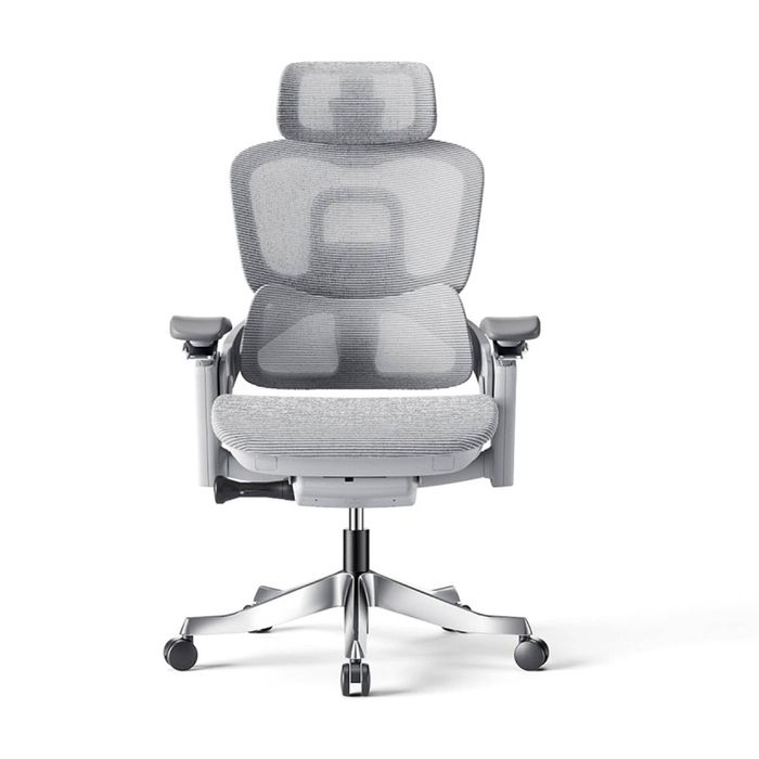 Lorell Executive Office Chair Breathable Mesh Adjustable Grey