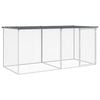 vidaXL Chicken Coop Chicken Cage Hen House with Roof Anthracite Galvanised Steel 203x98x90 cm