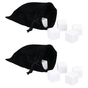 2x 9pc Barcraft Gin Stones/Ice Cubes w/ Pouch Set - White