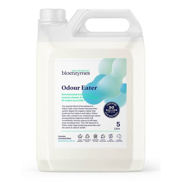 BioEnzymes Odour Eater 5lt Enzyme based all purpose cleaner & odour remover with live bacteria