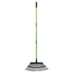 Saxon Fibreglass Long Handle Metal Head Leaf Rake